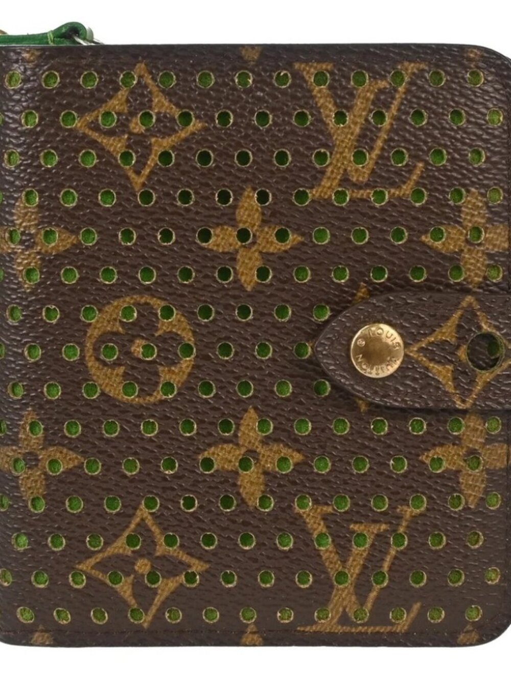 Louis Vuitton Monogram Perfo Compact Zip Wallet